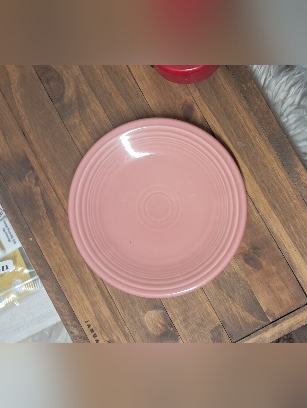Fiestaware Rose Pink 7.25" Salad Plate – Retired Vintage Fiesta (1986–2005)